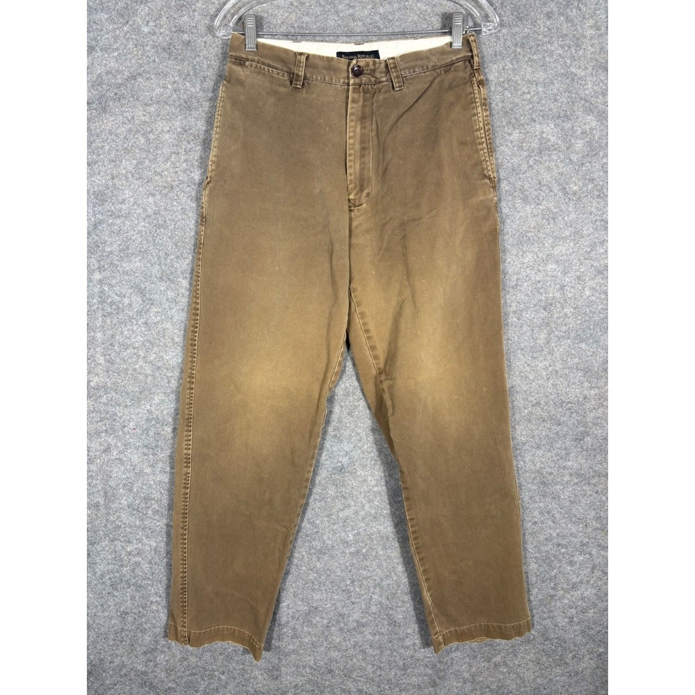 Banana Republic Chinos Mens 30R Khaki Brown Straight Fit Casual Pants
